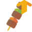 skewer, up