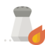 salt, shaker, hot