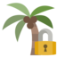 palm, lock, closed