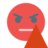 ic, smiley, angry, pyramid