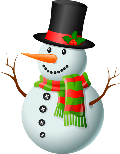 снеговик, новый год, праздничное украшение - download free render New ...