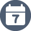 calendar, seven, календарь
