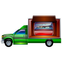shop, on, wheels, 256