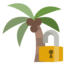 palm, lock, open