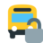 ic, school, bus, lock, open