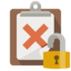 ignore, list, lock, open