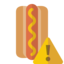hotdog, warning