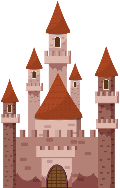 старинный замок, крепость, замок с башнями - download free render ...