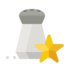 salt, shaker, star