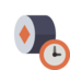 sushi, maki, clock