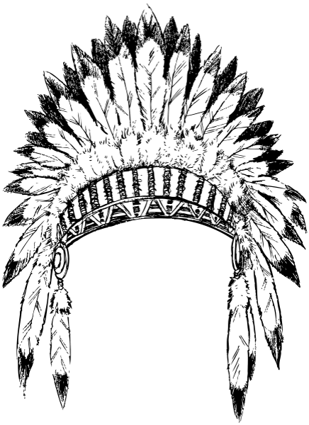 Карнавальный головной убор Индеец