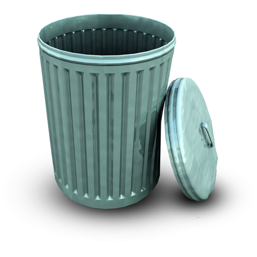 bin open, открытый мусорный бак