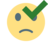 ic, smiley, sad, checkmark