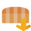 sliced, bread, down