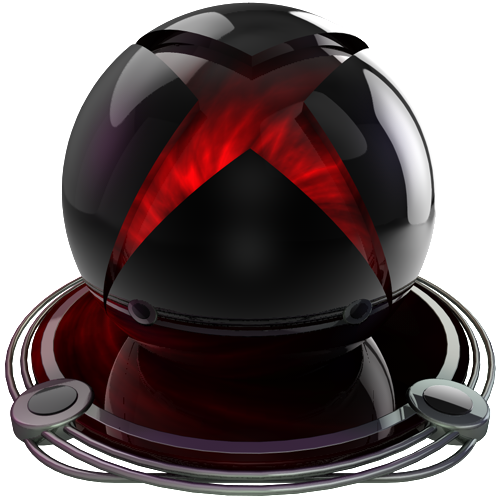 xbox red - download free icon Chrome And Red Set on Artage.io