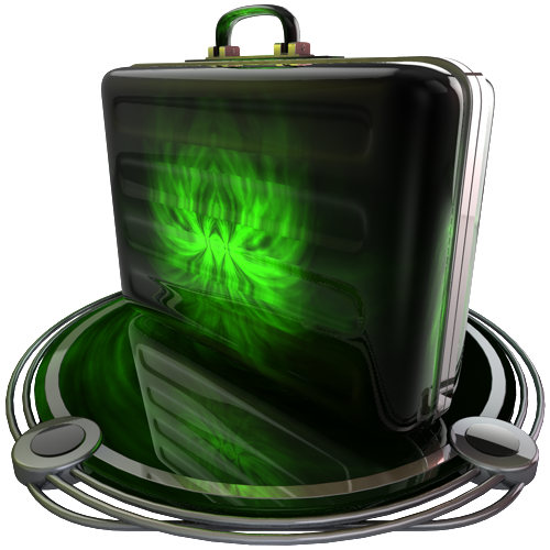 briefcase green