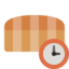 sliced, bread, clock