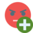 ic, smiley, angry, add