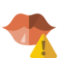 kiss, warning