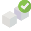sugar, cubes, checkmark