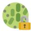 bacteria, lock, closed
