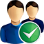 users, accept