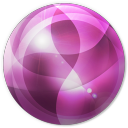 pink round design icon