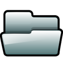 generic folder silver open