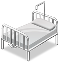 hospital, bed, 128, hot