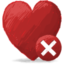 red, heart, delete, favorite, избранное, сердце