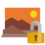 terrain, lock, open