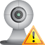 webcam, warning