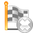 square flag close