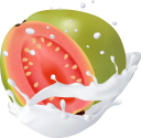 фрукты в молоке, фруктовый йогурт, брызги молока, fruit in milk, fruit yogurt, spray of milk, früchte in milch, fruchtjoghurt, milchspray, guave, fruits au lait, yaourt aux fruits, spray de lait, goyave, fruta en leche, yogurt de fruta, spray de leche, guayaba, frutta nel latte, yogurt alla frutta, spruzzi di latte, guava, фрукти в молоці, фруктовий йогурт, бризки молока, гуава
