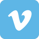 s icons, social media icons, basic, round, corners, set, gradient color, 512x512, 0019, vimeo