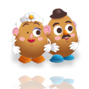 icon reflect sonrix, potato, mr and miss potato