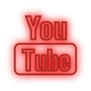 social, media, icons, neon, set, 512x512, 0004, youtube