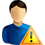 user, warning