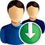 users, down