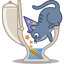 cat, wizard