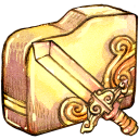 folder, sword