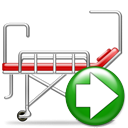 hospital, bed, next, 128