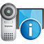 video, camera, info