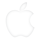 apple logo glowing