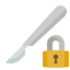 scalpel, lock, closed