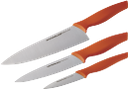 разделочный нож, кухонный нож, набор кухонных ножей, оранжевый, carving knife, kitchen knife, a set of kitchen knives, küchenmesser, ein satz von küchenmesser, couteau à découper, couteau de cuisine, un ensemble de couteaux de cuisine, orange, cuchillo de cocina, un conjunto de cuchillos de cocina, naranja, coltello trinciante, coltello da cucina, un set di coltelli da cucina, arancione, carving faca, faca de cozinha, um conjunto de facas de cozinha, laranja