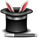 wizard, rabbit in hat