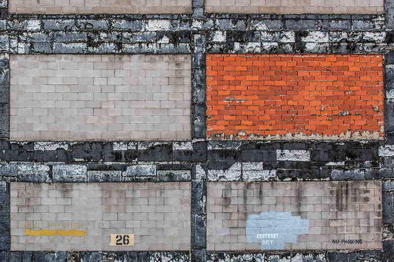 distinct wall bricks