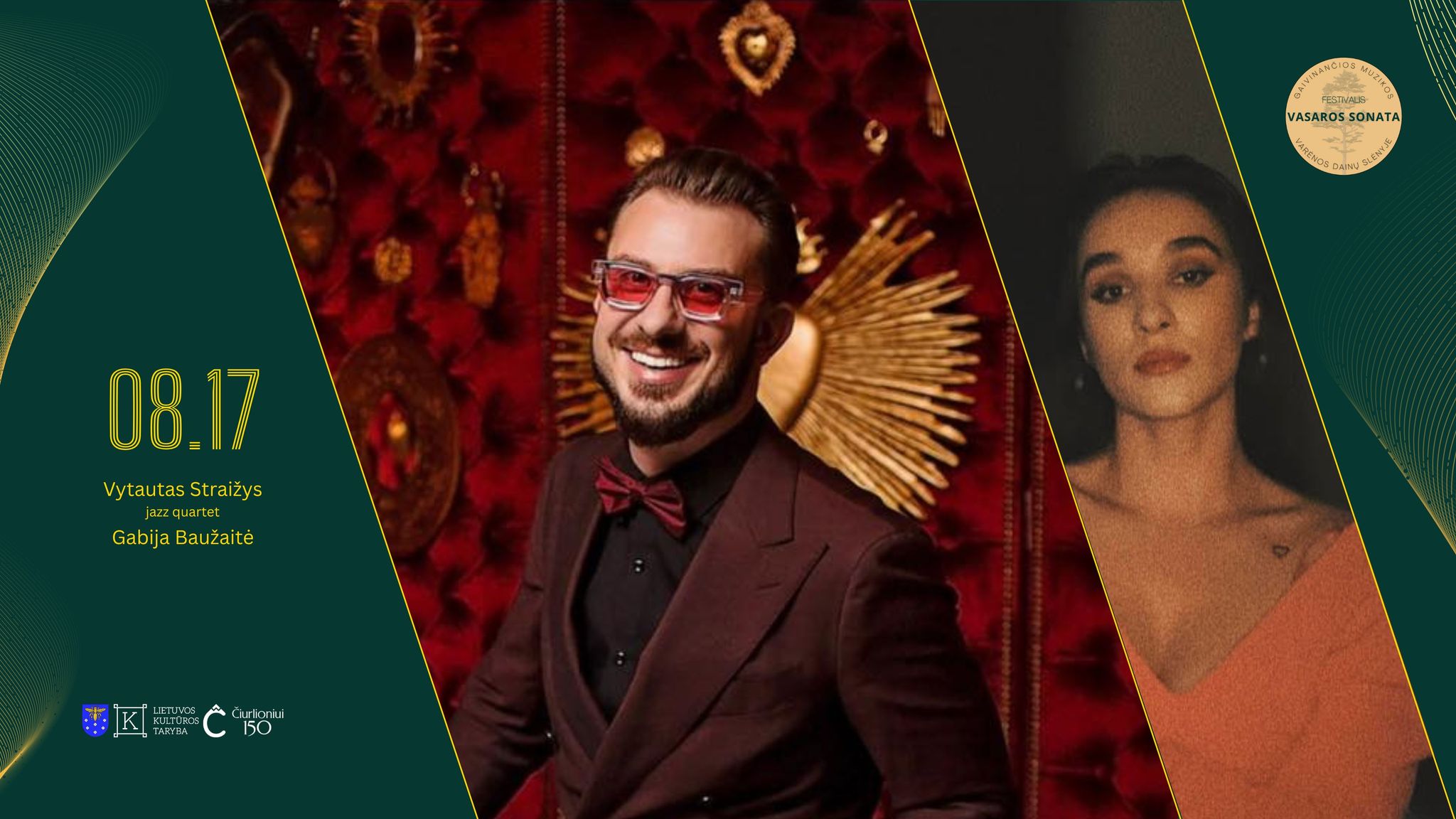 "Summer Sonata" concert: Vytautas Straižys' Quartet and Gabija Baužaitė "The Jazz Valley"