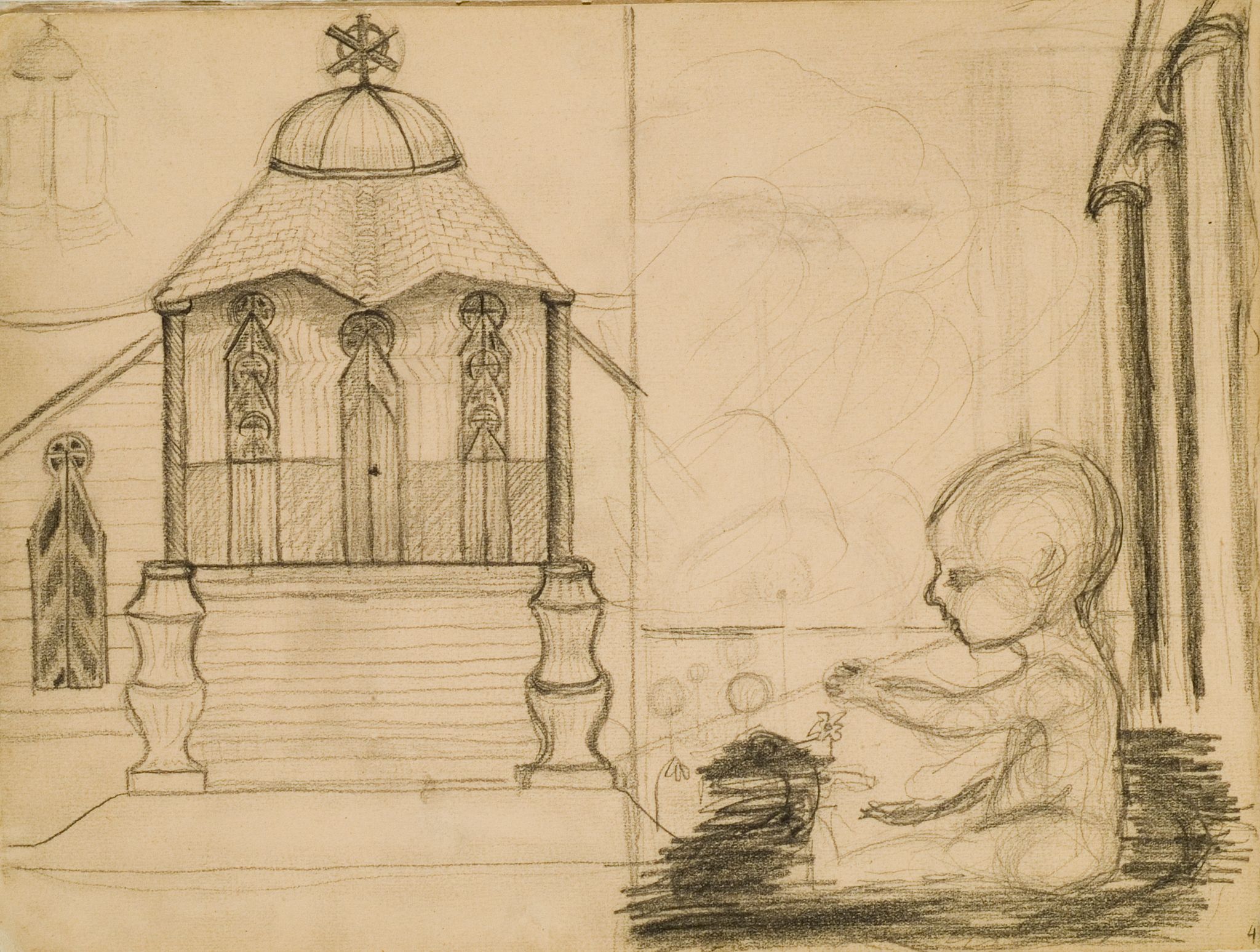 Image for: Sketches for the Triptych Fairy Tale and a Chapel 